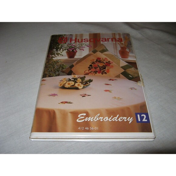 Husqvarna Sweden Viking Embroidery Design Card #12 with Card, Overlay & Booklet - Picture 1 of 4